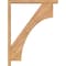 Ekena Millwork Westlake Block Smooth Bracket w/ Offset Brace, Western Red Cedar, 3 1/2"W x 26"D x 34"H BKT0402X26X34WTL05SWR - alternate 4